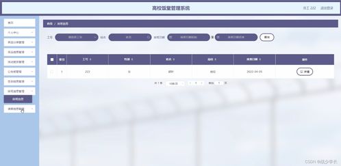 基于SSM框架的高校饭堂管理系统设计与实现